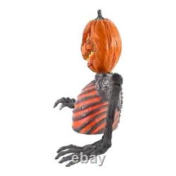 Embers Pumpkin Skeleton Black Light Reactive Ground Breaker 4' Halloween IN HAND