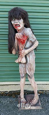 Evil Annie Life Size Standing Zombie Prop 4'6 Halloween, The Walking Dead