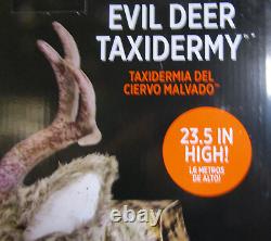 Evil Deer Taxidermy, Animatronic Halloween Prop Evil Dead Light Sound Motion NEW