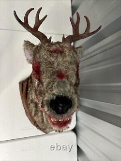 Evil Deer Taxidermy, Animatronic Halloween Prop Evil Dead Light Sound Motion NEW