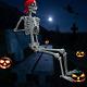 Evoio Skeletons For Halloween Full Size Life Size 5.4 Ft Posable Skeleton With