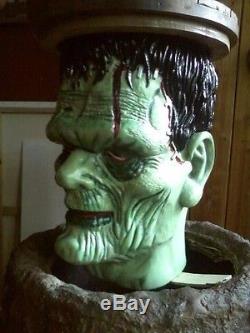 Frankenstein Head Animatronic Animated Lifesize Halloween Prop Zombie Prop