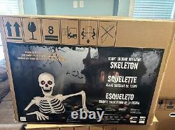 FREE SHIP 9.2' Foot Giant Ground Breaking Skeleton LED Eye Halloween Decoration