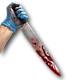 Fake Bloody Myers Kitchen Knife Weapon Halloween Costume Pu Movie Prop Horror
