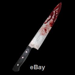 Fake Bloody Myers Kitchen Knife Weapon Halloween Costume PU Movie Prop Horror