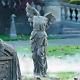 Faux Stone Headless Angel Graveyard Cemetery Statue Outdoor Halloween Decor Prop