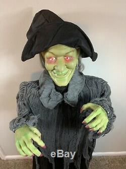 Floating Witch 5 Feet Tall Gemmy Halloween Animated Prop Spirit