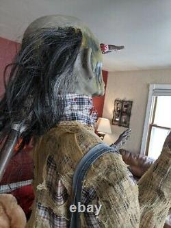 Forum static victim farmer pitchfork life-size Halloween prop rare