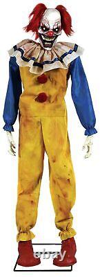 Freaky Animated Life-size Twitching Clown Halloween Or Haunted House Prop