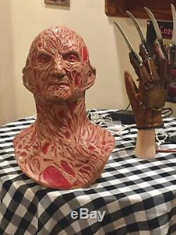Freddy Krueger Mask Bust Lifesize Halloween Myers Prop Mold Elm Street 3