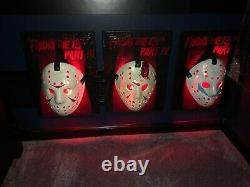 Friday the 13th Jason Mask LED Wall Display Halloween Freddy