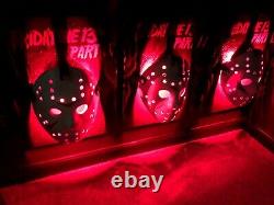 Friday the 13th Jason Mask LED Wall Display Halloween Freddy