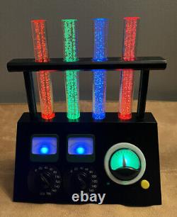 GEMMY Bubbling Animated Test Tubes Lights And Sound Halloween Colorful Flashing