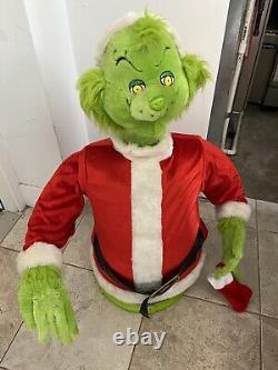 GEMMY Life Size GRINCH 5.74' Christmas Prop NOT WORING NEEDS CORD