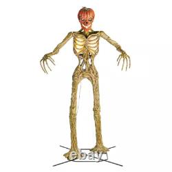 GIANT Halloween 12 Ft Inferno Pumpkin Skeleton Decoration Scary FAST FREE SHIP