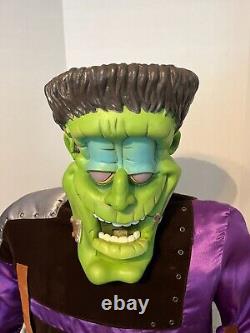 Gemmy 5' Life-Size Frankensteins Halloween Prop Animated Singing Monster Tested