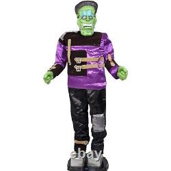 Gemmy 5' Lifesize Frankenstein Halloween Prop Singing Dancing Monster RARE WORKS