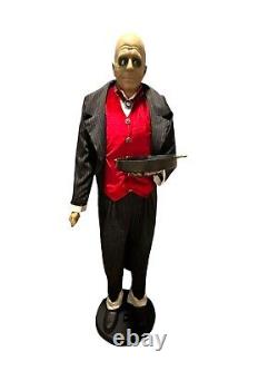 Gemmy 6ft Edwardian Butler Halloween Animatronic Complete Works