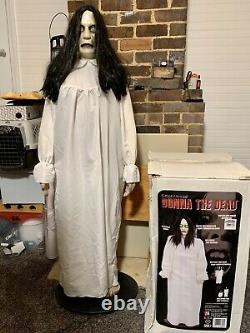 Gemmy Donna The Dead 2006 5 foot Animated Halloween Prop White Gown The Ring