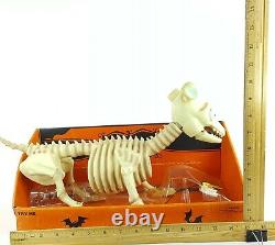 Gemmy Halloween Boney Barney 17 Skeleton Dog Animated Talks Moves Lights Up NEW