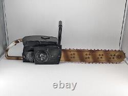 Gemmy Leatherface 29 Animated Chainsaw Prop w Sound & Movement Tested Working