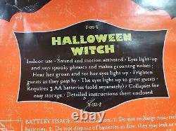 Gemmy Life Size Halloween Witch Prop Decoration 70 inch Lights and Sound