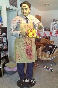 Gemmy Life Size Leatherface everything works Spirit Halloween Prop please read