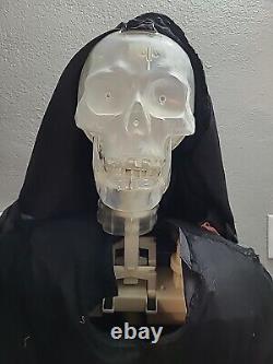 Gemmy Lifesize Head Dropping Reaper Halloween Animatronic Prop Decoration