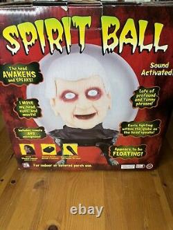 Gemmy Talking Spirit Ball Dr. Shivers with Mic Remote & Stand in Box 2005 TESTED