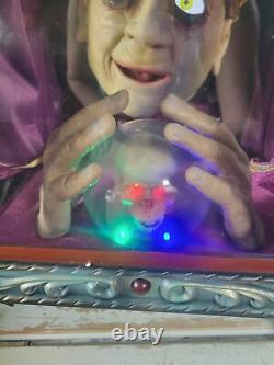 Gemmy zultan fortune teller Halloween animated working skull decor