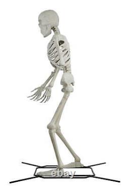 Giant 10' Poseable Skeleton Decoration for Halloween by