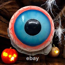 Giant Eyeball Sculpture Prop Skeleton Hand 20 Halloween Light Up Glows Creepy