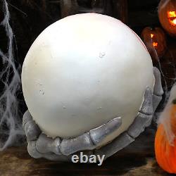 Giant Eyeball Sculpture Prop Skeleton Hand 20 Halloween Light Up Glows Creepy