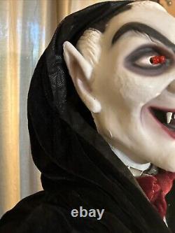 Grandin Road Vincent the Vampire 6 Foot Halloween Decoration Animated Figure