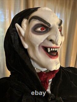 Grandin Road Vincent the Vampire 6 Foot Halloween Decoration Animated Figure