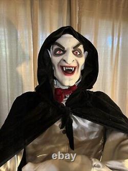 Grandin Road Vincent the Vampire 6 Foot Halloween Decoration Animated Figure