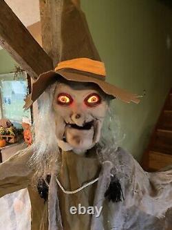 Grandin Road Witch Life Size Animatronic Speaking Motion Activated 6 Feet Tall