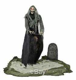 Graveyard Reaper Animated Prop 5' Cemetery Poseable Haunted House Halloween