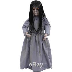 HALLOWEEN Decoration LIFE SIZE Prop Grim Girl Animated Doll Haunted House Scary