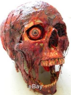 HALLOWEEN HORROR MOVIE PROP Realistic Human Corpse Skull Head Bloody Larry