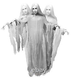 HALLOWEEN Life Size LADY OF THE GRAVE animatronic Floating Ghost with Sound NEW