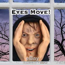 HALLOWEEN Mask Scary Costume Motion Sensor Animated Eyes Scary Peeper Creeper