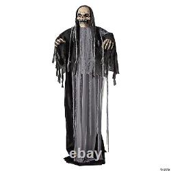 HALLOWEEN PROP 6'Animated RISING MOTION GHOUL REAPER w SOUNDS SEE VIDEO