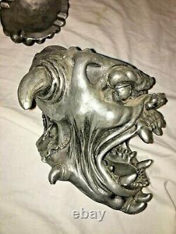 HALLOWEEN PROP GARGOYLE DEMON SCULPTURE ash tray Insanely unique and scary