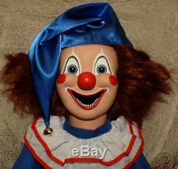 HAUNTED Clown doll EYES FOLLOW YOU Creepy Halloween Poltergeist prop