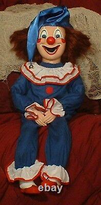 HAUNTED Clown doll EYES FOLLOW YOU Creepy Halloween Poltergeist prop