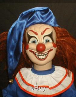 HAUNTED Evil Clown doll EYES FOLLOW YOU Creepy Halloween Poltergeist prop OOAK