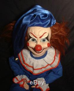 HAUNTED Evil Clown doll EYES FOLLOW YOU Creepy Halloween Poltergeist prop OOAK