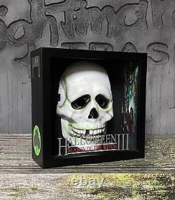 Halloween 3 Silver Shamrock Mask Display Set Horror Movie Michael Myers Prop