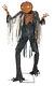 Halloween 7 Ft Animated Scorched Scarecrow Pumpkin Man Prop Haunted House